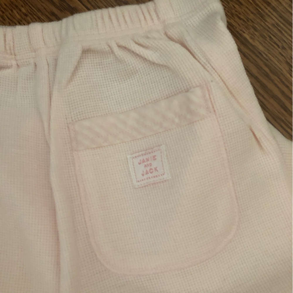 GIFT 2pc Janie and Jack baby girls Layette light pink 3-6 months outfit - Picture 5 of 7